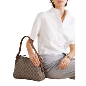 GUCCI GG MEDIUM LEATHER SHOULDER BAG