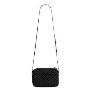 SAINT LAURENT WOMEN’S LOU CAMERA BAG IN QUILTED LEATHER BLACK