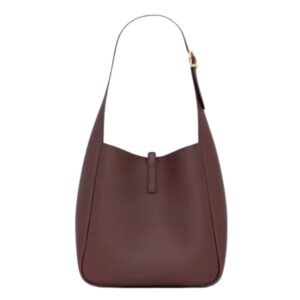 WOMEN SAINT LAURENT LE 5 À 7 SUPPLE SMALL IN GRAINED LEATHER ROUGE LEGION