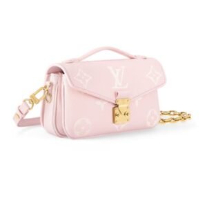 LOUIS VUITTON POCHETTE MÉTIS EAST WEST PINK / QUARTZ MONOGRAM EMPREINTE