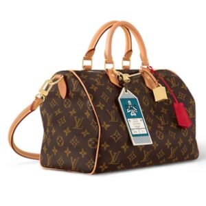 LOUIS VUITTON SPEEDY SOFT 30 CRAFTY MONOGRAM RED MONOGRAM