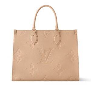 LOUIS VUITTON ONTHEGO MM MONOGRAM EMPREINTE SAND