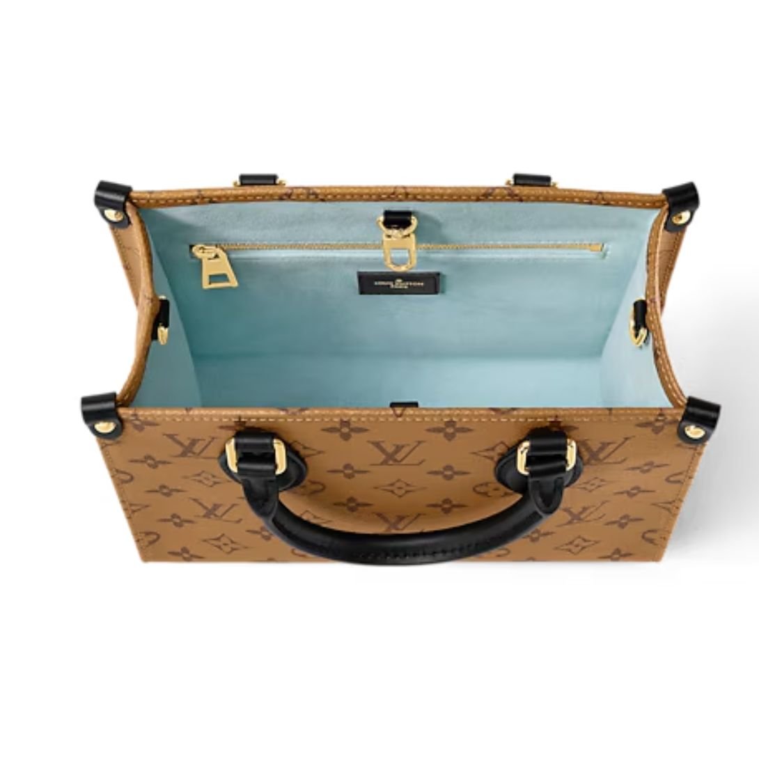 LOUIS VUITTON ONTHEGO PM MONOGRAM REVERSE MONOGRAM GIANT