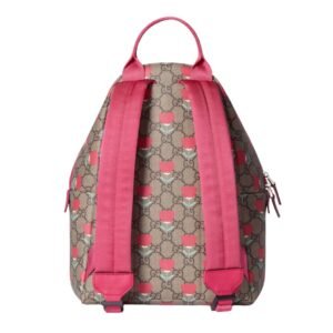 GUCCI KIDS GG SUPREME BAG BEIGE AND EBONY