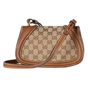 GUCCI SMALL BLONDIE BAG BEIGE AND DARK BROWN