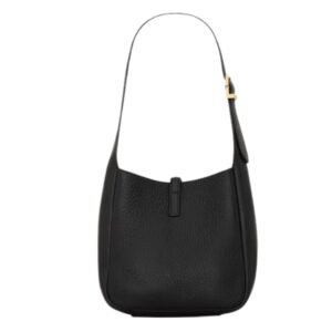 WOMEN SAINT LAURENT LE 5 À 7 SUPPLE SMALL IN GRAINED LEATHER BLACK
