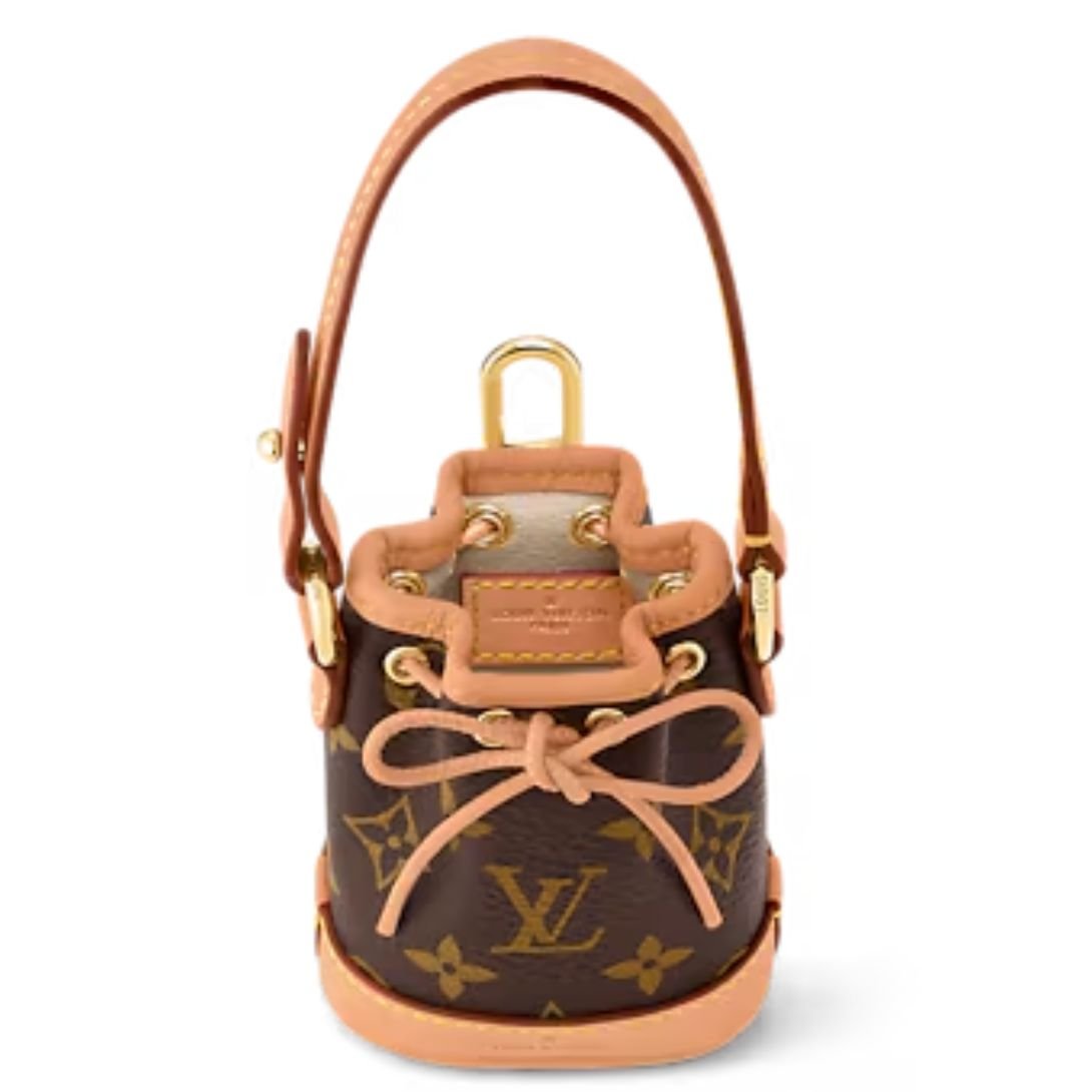 LOUIS VUITTON Micro Noé Bag Charm Monogram Canvas
