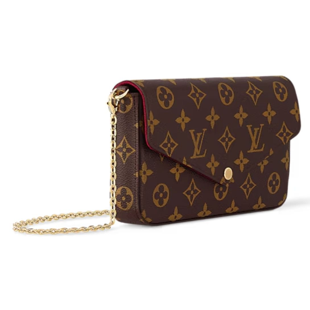 LOUIS VUITTON FÉLICIE POCHETTE MONOGRAM FUCHSIA MONOGRAM