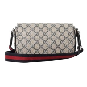 GUCCI OPHIDIA POCHETTE BEIGE AND BLUE