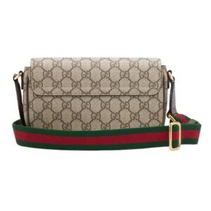GUCCI OPHIDIA POCHETTE BEIGE AND EBONY