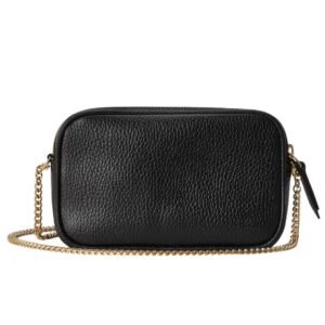 GUCCI GG MARMONT SUPER MINI SHOULDER BAG BLACK