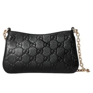 GUCCI GG EMBLEM EMBOSSED SUPER MINI BAG
