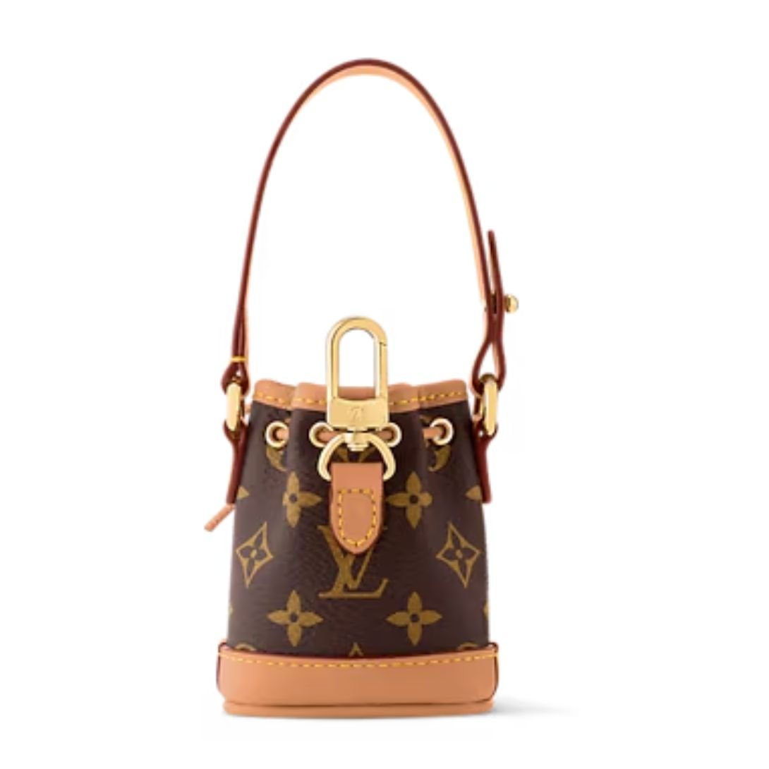 LOUIS VUITTON Micro Noé Bag Charm Monogram Canvas