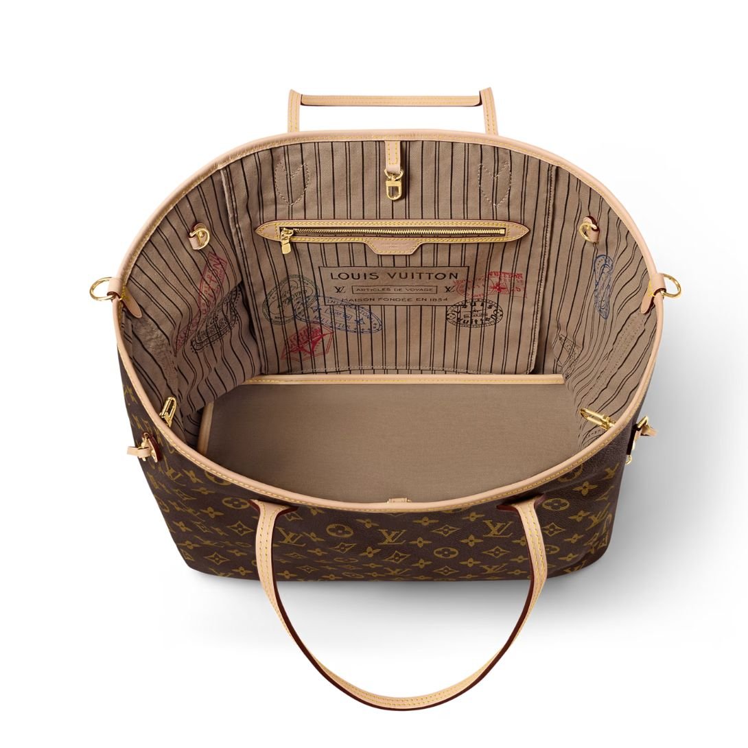 LOUIS VUITTON Neverfull Bandoulière Inside Out GM