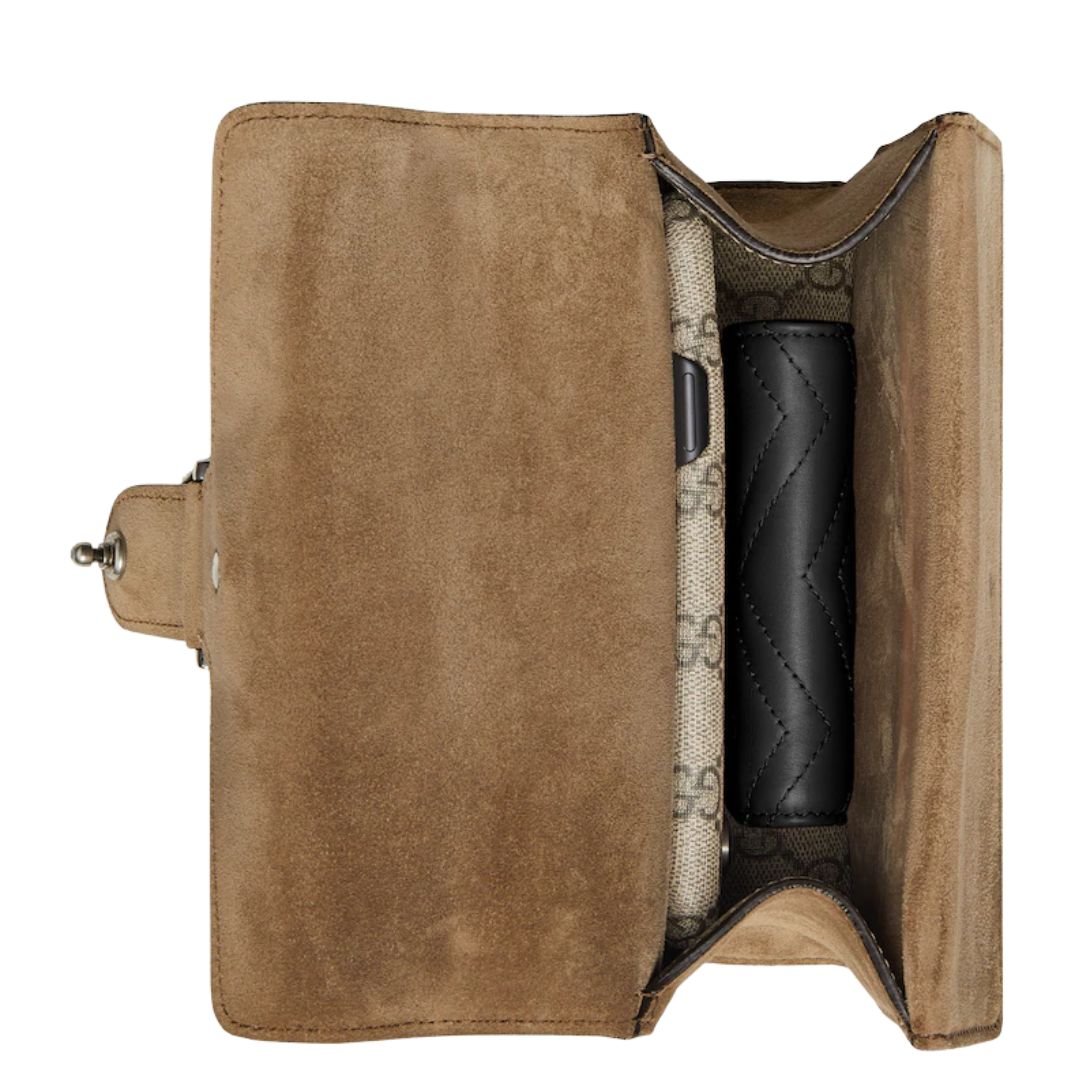 GUCCI JACKIE SMALL PATENT-LEATHER SHOULDER BAG RED