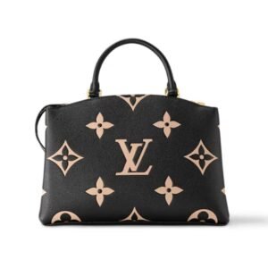 LOUIS VUITTON MADELEINE MM BICOLORE TOURTERELLE BLACK MONOGRAM EMPREINTE