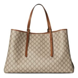 GUCCI GG EMBLEM LARGE TOTE BAG