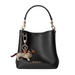 GUCCI WOMAN GG EMBLEM MINI BUCKET BAG
