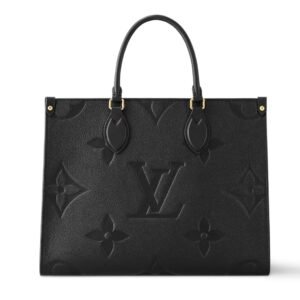 LOUIS VUITTON ONTHEGO MM MONOGRAM EMPREINTE NOIR OBSCUR