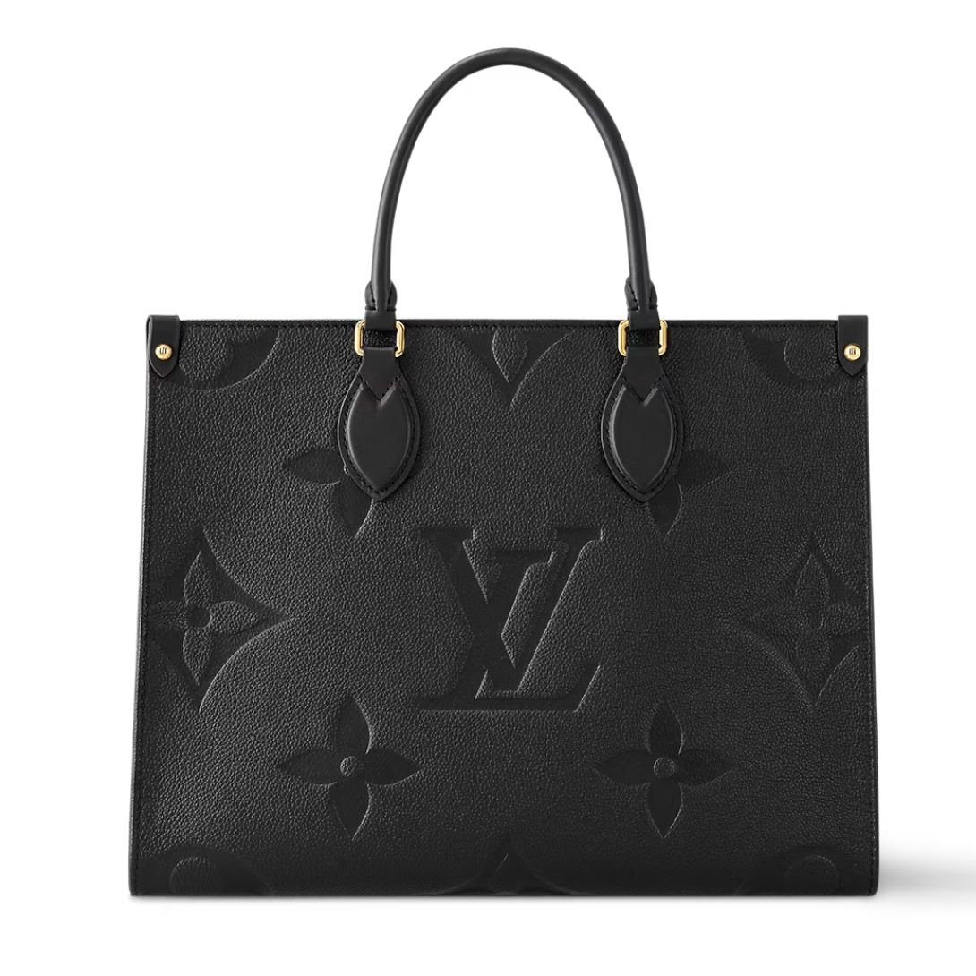LOUIS VUITTON ONTHEGO MM MONOGRAM EMPREINTE NOIR OBSCUR