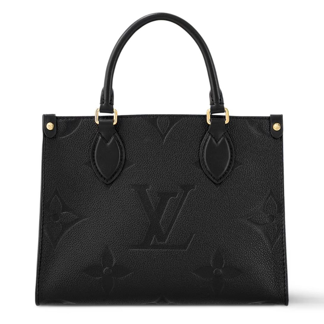 LOUIS VUITTON MICRO BAG ON THE GO MONOGRAM LEATHER BLACK