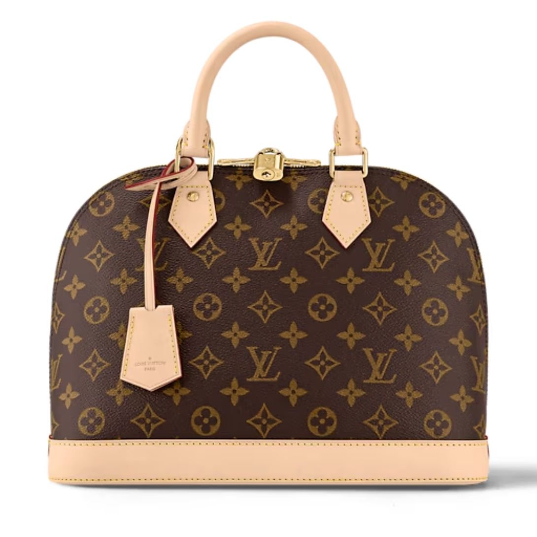 PRE-OWNED LOUIS VUITTON ALMA PM MONOGRAM BROWN