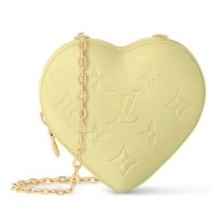 LOUIS VUITTON KEEP MY HEART MONOGRAM VERNIS CHIC AND YELLOW