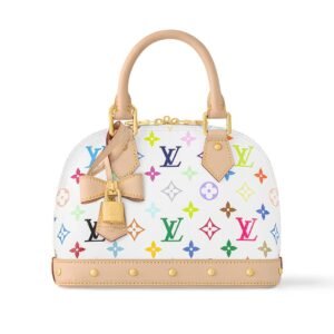 LOUIS VUITTON X TAKASHI MURAKAMI ALMA BB WHITE MULTICOLORED
