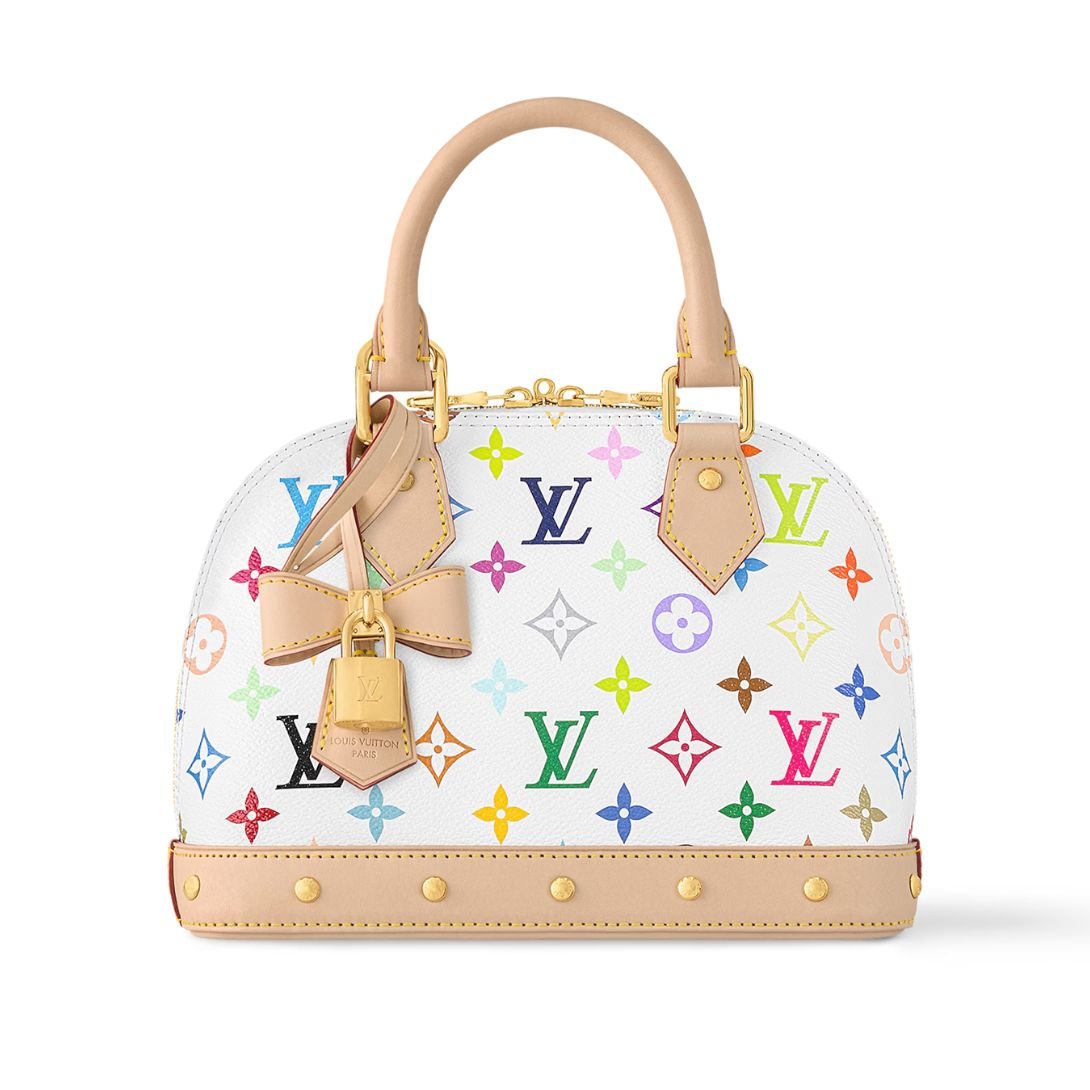 LOUIS VUITTON X TAKASHI MURAKAMI ALMA BB WHITE MULTICOLORED