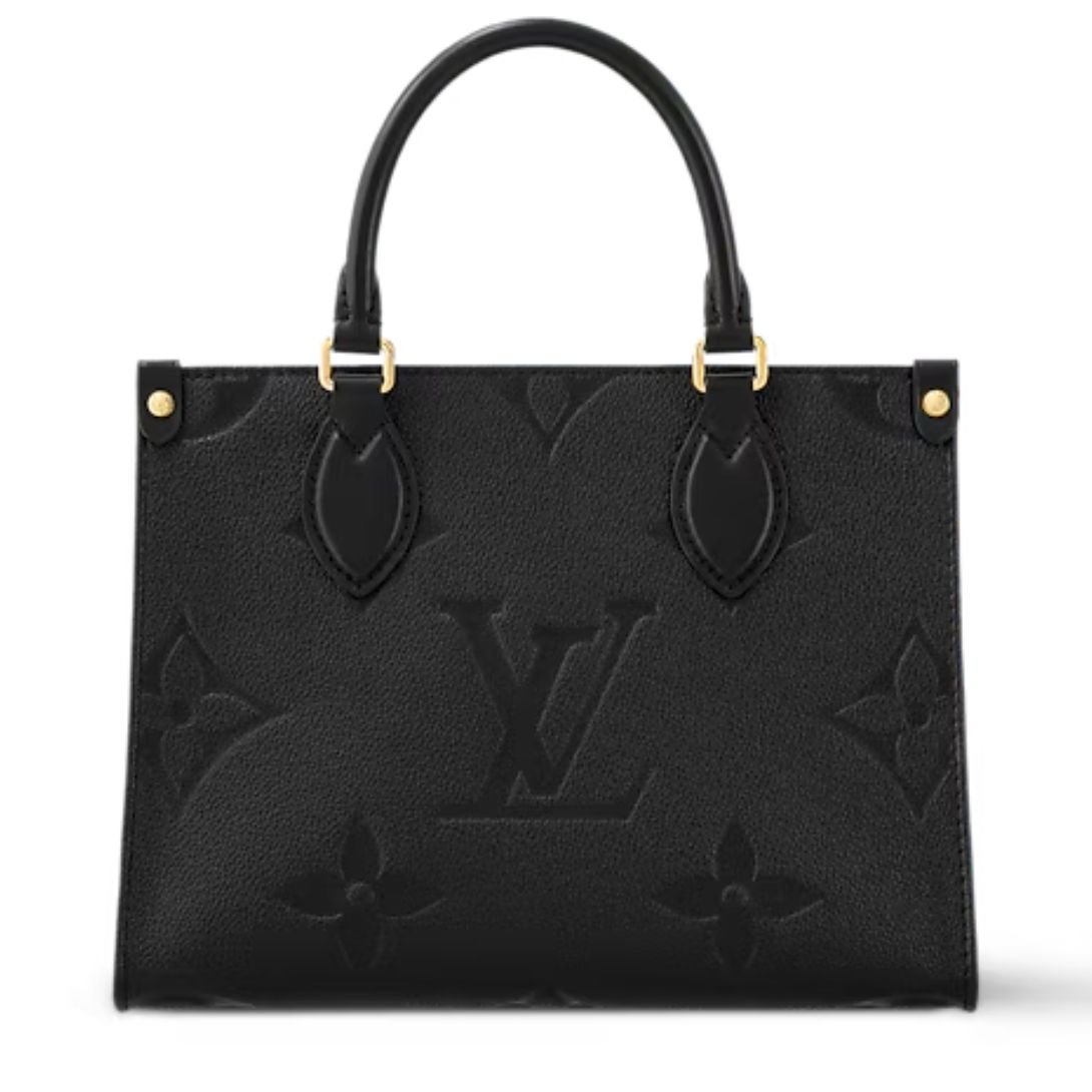 LOUIS VUITTON MICRO BAG ON THE GO MONOGRAM LEATHER BLACK