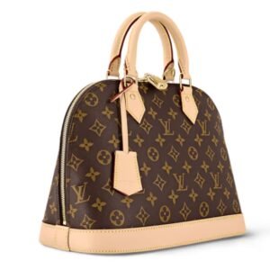 PRE-OWNED LOUIS VUITTON ALMA PM MONOGRAM BROWN