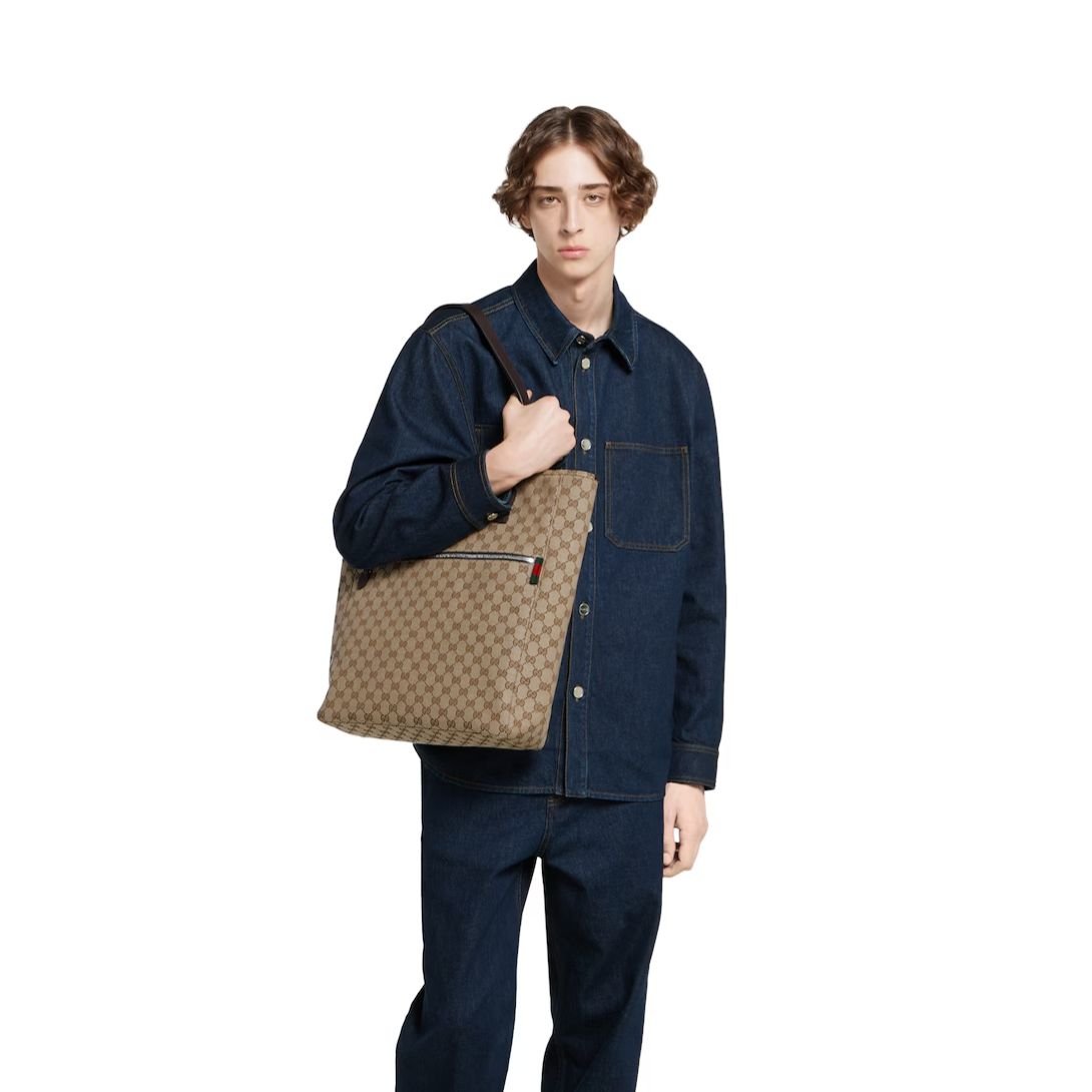 GUCCI GG CANVAS TOTE BAG