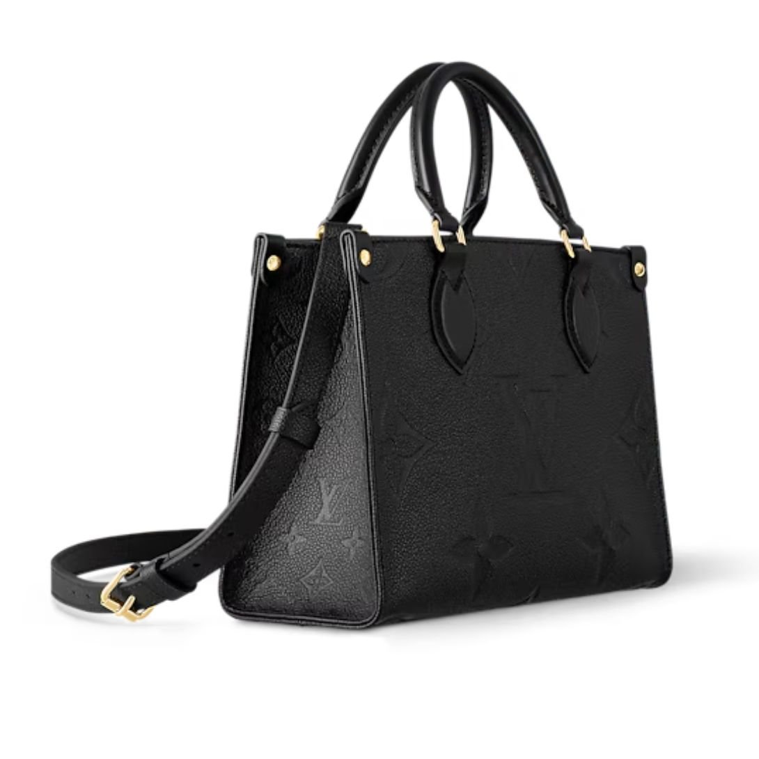 LOUIS VUITTON MICRO BAG ON THE GO MONOGRAM LEATHER BLACK