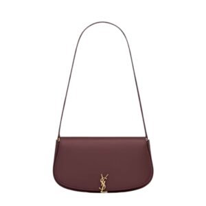 SAINT LAURENT VOLTAIRE LEATHER MINI SHOULDER BAG RASPBERRY PINK