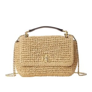 WOMEN’S RALPH LAUREN WOVEN STRAW MEDIUM SOPHEE BAG