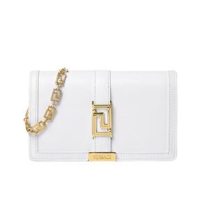 VERSACE GRECA GODDESS MINI BAG WHITE