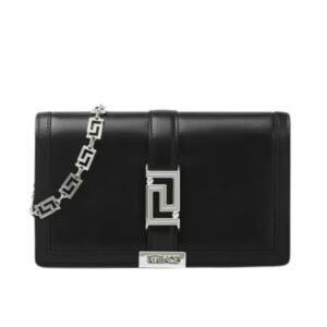 VERSACE GRECA GODDESS MINI BAG BLACK SILVER
