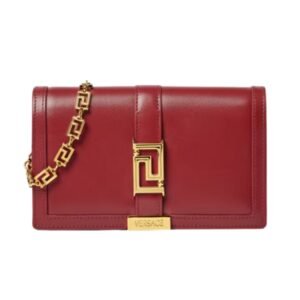 VERSACE GRECA GODDESS MINI BAG BURGUNDY