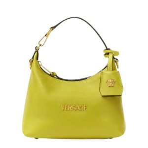 VERSACE TAG HOBO HANDBAG GREEN