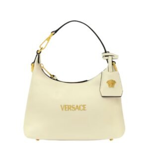 VERSACE TAG HOBO HANDBAG YELLOW