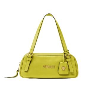 VERSACE TAG BOWLING SHOULDER BAG GREEN