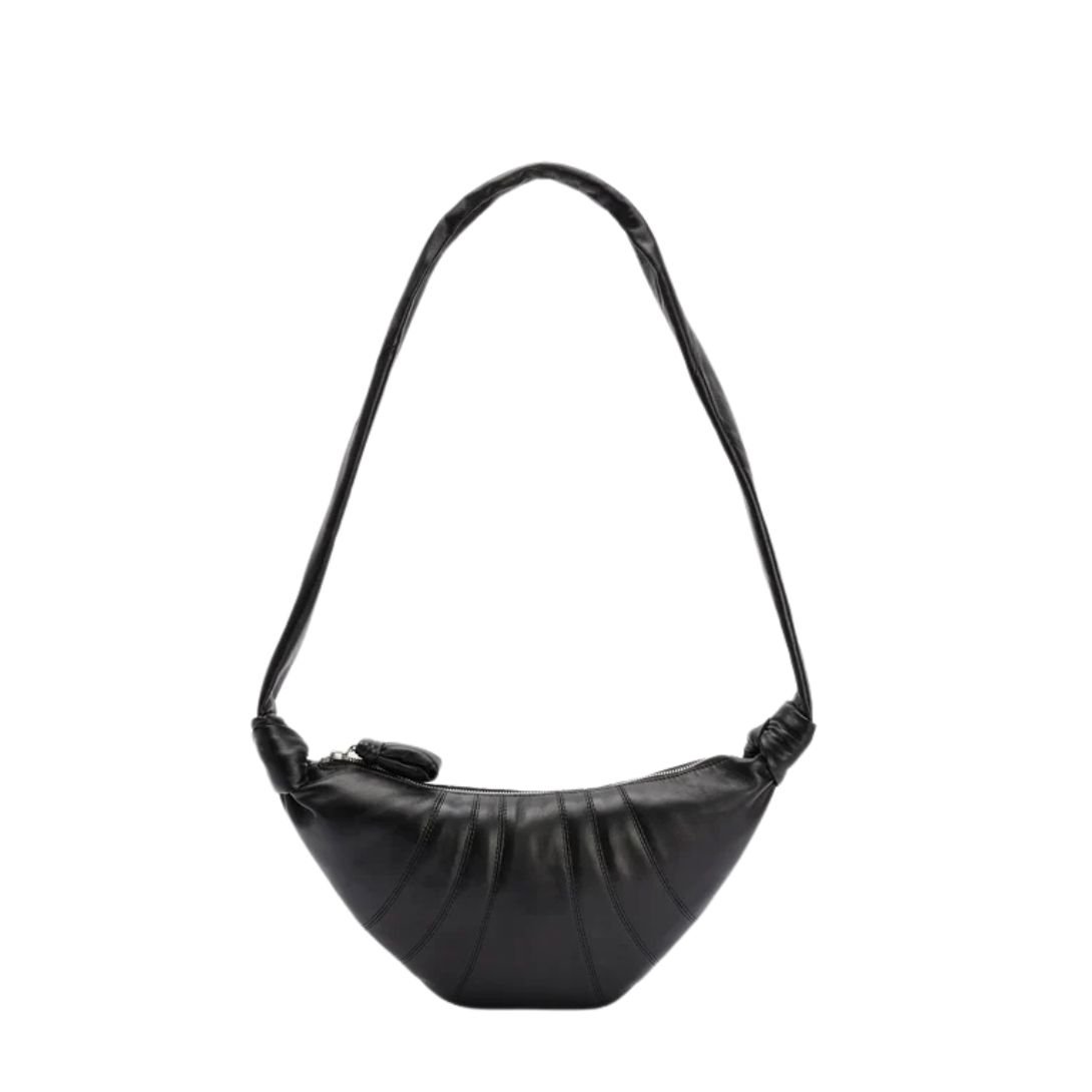 LEMAIRE CROISSANT SMALL SHOULDER BAG BLACK