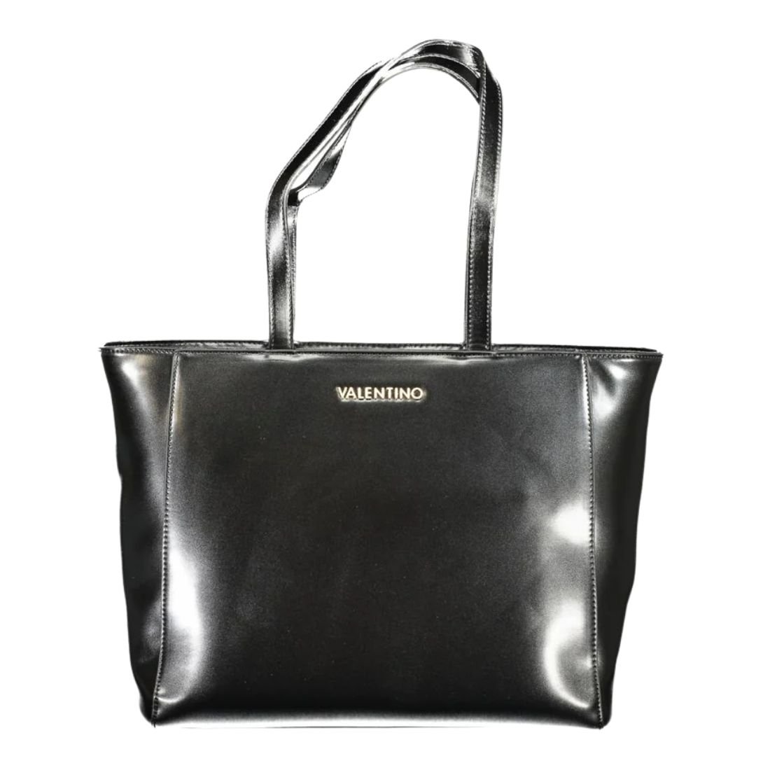 VALENTINO BAGS BLACK POLYETHYLENE WOMEN'S HANDBAG