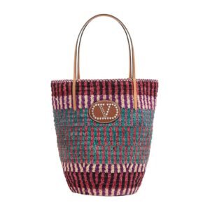VALENTINO GARAVANI VLOGO SIGNATURE RAFFIA SHOPPING BAG MEN