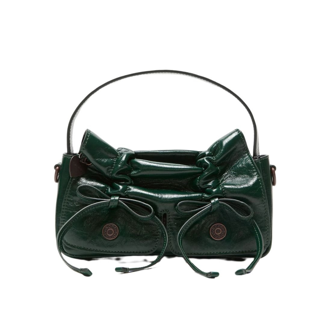 ACNE STUDIOS MULTIPOCKET MICRO BAG DARK GREEN