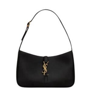 SAINT LAURENT WOMEN’S MINI LE 5 À 7 IN SMOOTH LEATHER BLACK