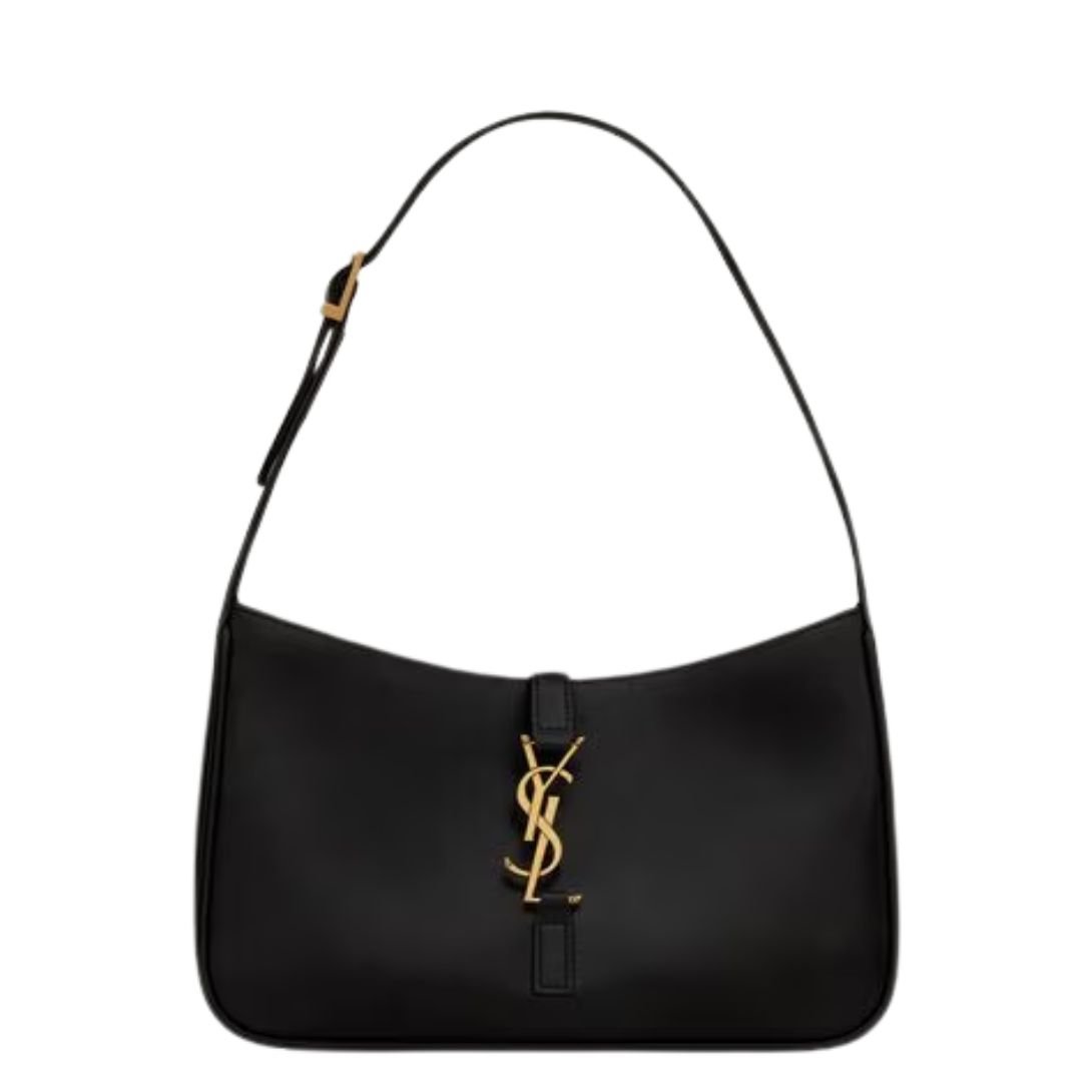 SAINT LAURENT WOMEN'S MINI LE 5 À 7 IN SMOOTH LEATHER BLACK