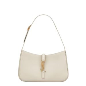 SAINT LAURENT WOMEN’S MINI LE 5 À 7 IN SMOOTH LEATHER BLANC VINATGE