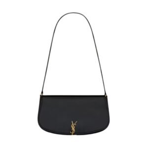 SAINT LAURENT VOLTAIRE LEATHER MINI SHOULDER BAG BLACK