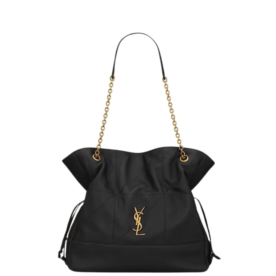 SAINT LAURENT JAMIE SHOPPING BAG IN LAMBSKIN BLACK